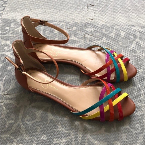 jessica simpson rainbow sandals